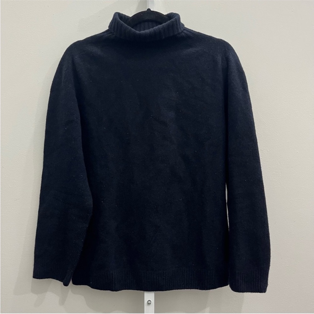 Sunspel Classic Black Turtleneck Sweater